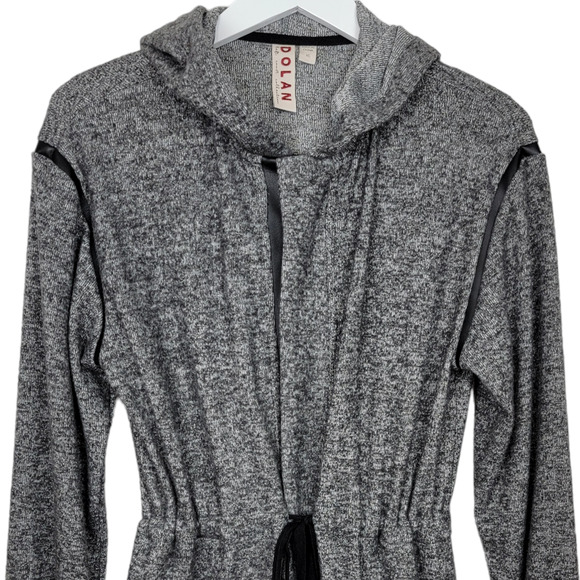 Anthropologie Left Coast DOLAN Zip Front Cinch Waist Hoodie Jacket - Size XS - Picture 3 of 6